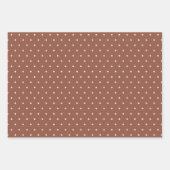 BUDGET Donkere Terracotta Monochrome Trouw Inpakpapier Vel (Voorkant 3)