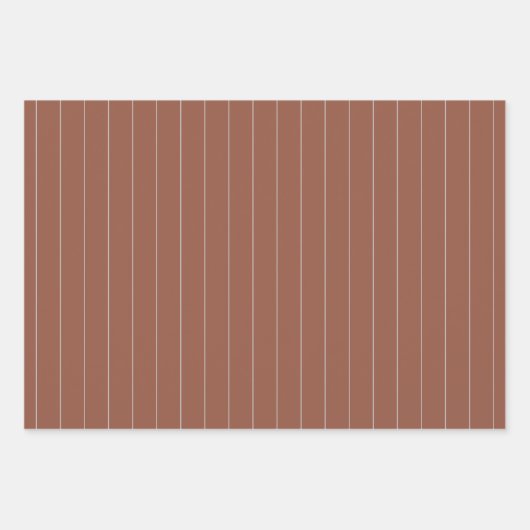 BUDGET Donkere Terracotta Monochrome Trouw Inpakpapier Vel (Voorkant 2)