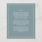 BUDGET Donkere vlek groene MONOCHROME bruiloft (Achterkant)