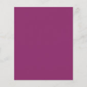 BUDGET donkerroze bruine bruiloft uitnodiging (Achterkant)