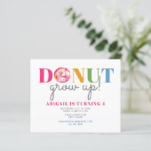 Budget Donut Groeit Cute Birthday sprinkles party (Staand voorkant)