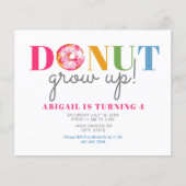 Budget Donut Groeit Cute Birthday sprinkles party (Voorkant)