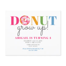 Budget Donut Groeit Cute Birthday sprinkles party