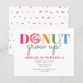 Budget Donut Groeit Cute Birthday sprinkles party