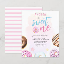 Budget Donut Sweet One Girl First Birthday