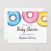 Budget Donuts Baby shower Invitation (Voorkant / Achterkant)
