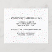 Budget Donuts Baby shower Invitation (Achterkant)