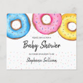 Budget Donuts Baby shower Invitation (Voorkant)