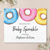 Budget Donuts Baby Sprinkle Uitnodiging