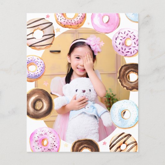 BUDGET Donuts Bedankt a Hole Bunch Foto Dank u (Achterkant)