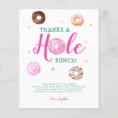 BUDGET Donuts Bedankt a Hole Bunch Foto Dank u (Voorkant)
