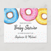 Budget Donuts Couples Baby shower Invitation (Voorkant)