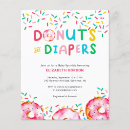 Budget Donuts & Diapers Baby Sprinkle Colorful