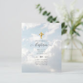 BUDGET Doop Christening Eerste Communie UITNODIGIN (Staand voorkant)