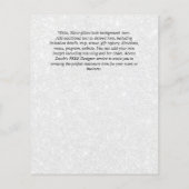 BUDGET Doop Christening Eerste Communie UITNODIGIN Flyer (Achterkant)