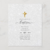 BUDGET Doop Christening Eerste Communie UITNODIGIN Flyer (Voorkant)