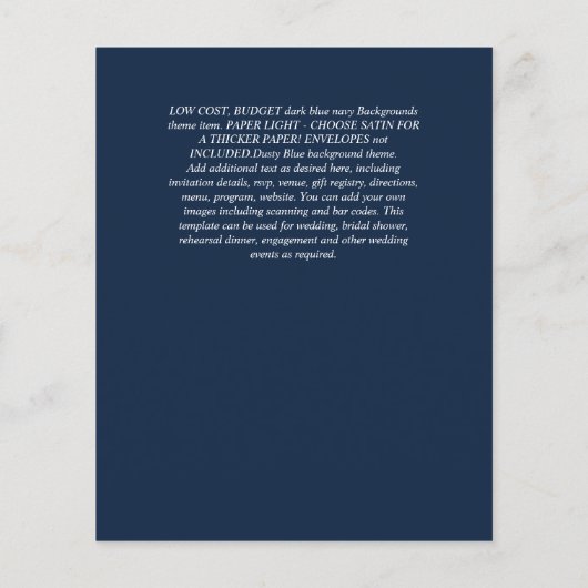 Budget DOOP Christening Groene Bladeren Uitnodigin (Achterkant)