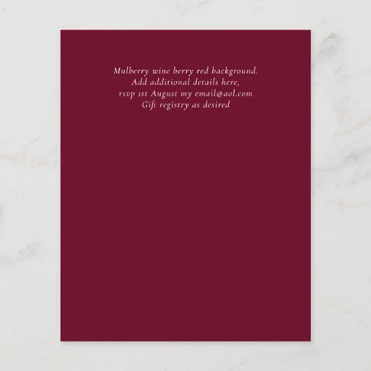 BUDGET DOOP CHRISTENING UITNODIGING AGATE GOUD (Achterkant)