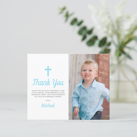 Budget doop doop foto dank u kaart (Staand voorkant)