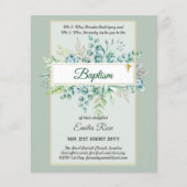 Budget DOOP DOOPSERVICE Groene Bladeren Uitnodigin Flyer (Voorkant)