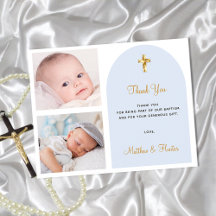 Budget doop foto tweeling jongens dank je kaart