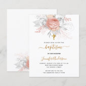 Budget Doop roosgoud bloemen meisje wit (Voorkant / Achterkant)