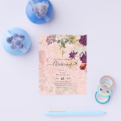 BUDGET DOOP Uitnodiging Doop Baptême Dopen Flyer (Enkel)