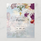 BUDGET DOOPPLECHTIGING Herfst Bloem Doop Uitnodigi (Voorkant)