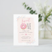 Budget Doughnut Sprinkle Blush Sweet 1st Birthday (Staand voorkant)