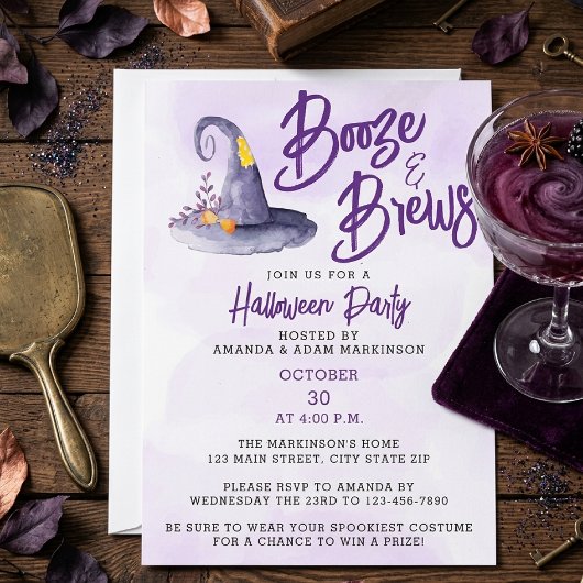 Budget drank en bier Halloween-feest Kaart