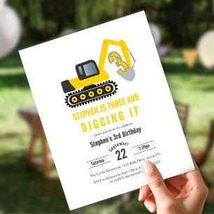 Budget Drie & Graven Het Verjaardagsfeest Uitnodig