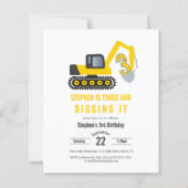 Budget Drie & Graven Het Verjaardagsfeest Uitnodig (Voorkant)