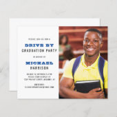 Budget Drive by Graduation Party Photo Invitation (Voorkant / Achterkant)
