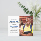 Budget Drive by Graduation Party Photo Invitation (Staand voorkant)