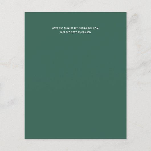 Budget Drive-By Trouwuitnodigingen -Cartoon Koppel (Achterkant)