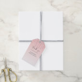 BUDGET Druppelende Roze Glitter Bruiloft Cadeaulabel (Met Touw)