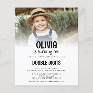 Budget Dubbele Cijfers Foto Wit 10e Partij