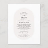 BUDGET Dubbelzijdige TWEETALIGE Trouw Wit Beige (Achterkant)