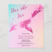 Budget Duik In Vijf Zeemeermin 5e Verjaardag Uitno (Voorkant)