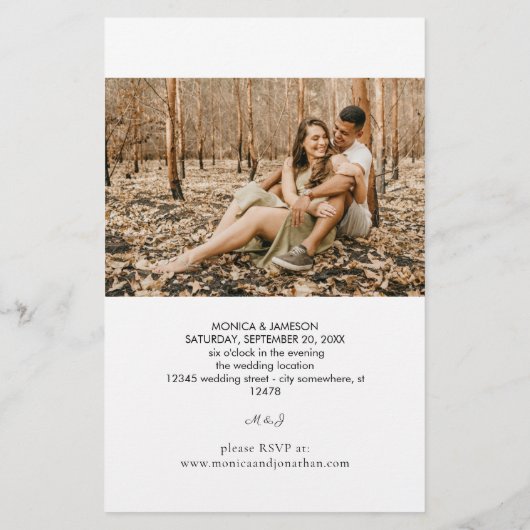 Budget Duo 2 LG Photo Wedding Flyer (Achterkant)