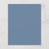 Budget Dusty Blue, Bleke roze Floral Wedding Flyer (Achterkant)