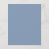 BUDGET Dusty blue, blush floral bruiloft uitnodigi (Achterkant)