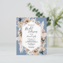 Budget Dusty Blue Floral Boho Vrijgezellenfeest no