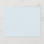 Budget Dusty Blue Floral Moving Announge (Achterkant)