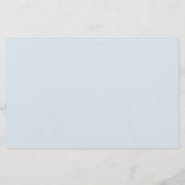 Budget Dusty Blue Floral Moving Announge (Achterkant)