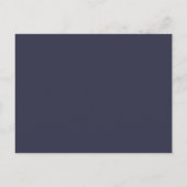 Budget DUSTY BLUE Foliage Weddenschap RSVP Uitnodiging Briefkaart (Achterkant)