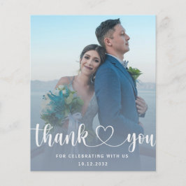 Budget Dusty Blue & Foto Dank u Bruiloft