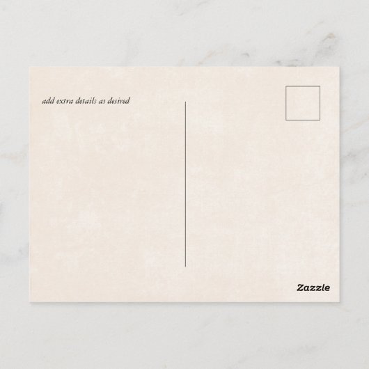 Budget Dusty Blue Gold Weddenscript Briefkaart (Achterkant)