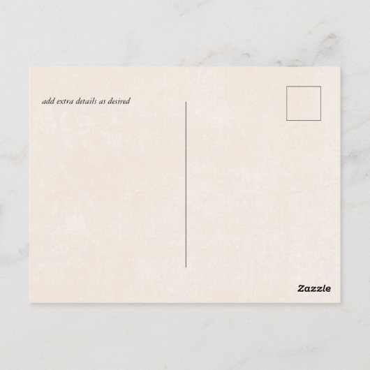 Budget Dusty Blue Gold Weddenscript Briefkaart (Achterkant)