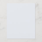 Budget Dusty Blue Monogram Krans Bruiloftsuitnodig (Achterkant)